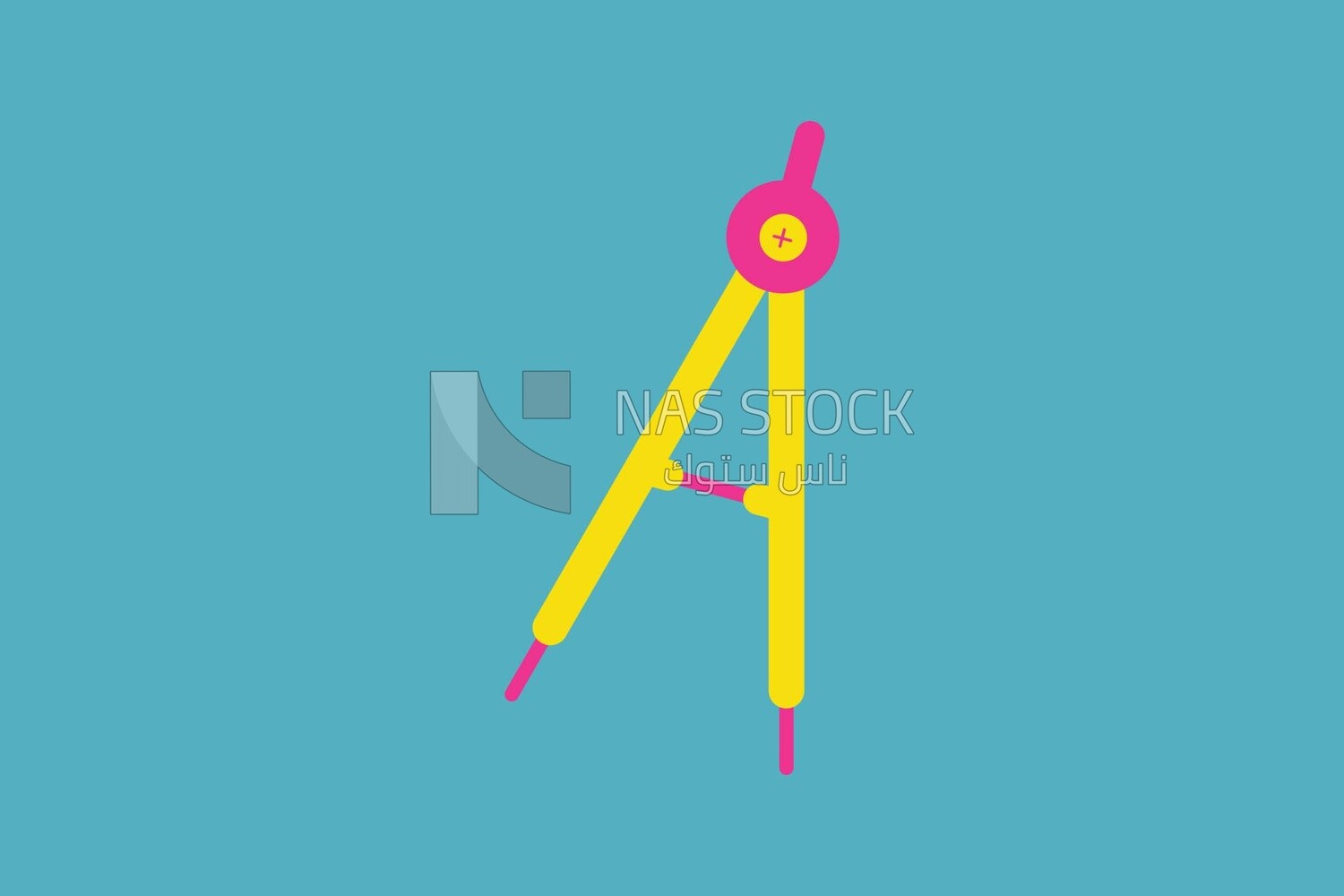 caliper on a blue background