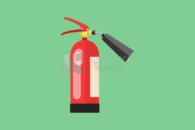 Fire Extinguisher on a white background