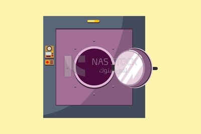 Washing Machine on a white background