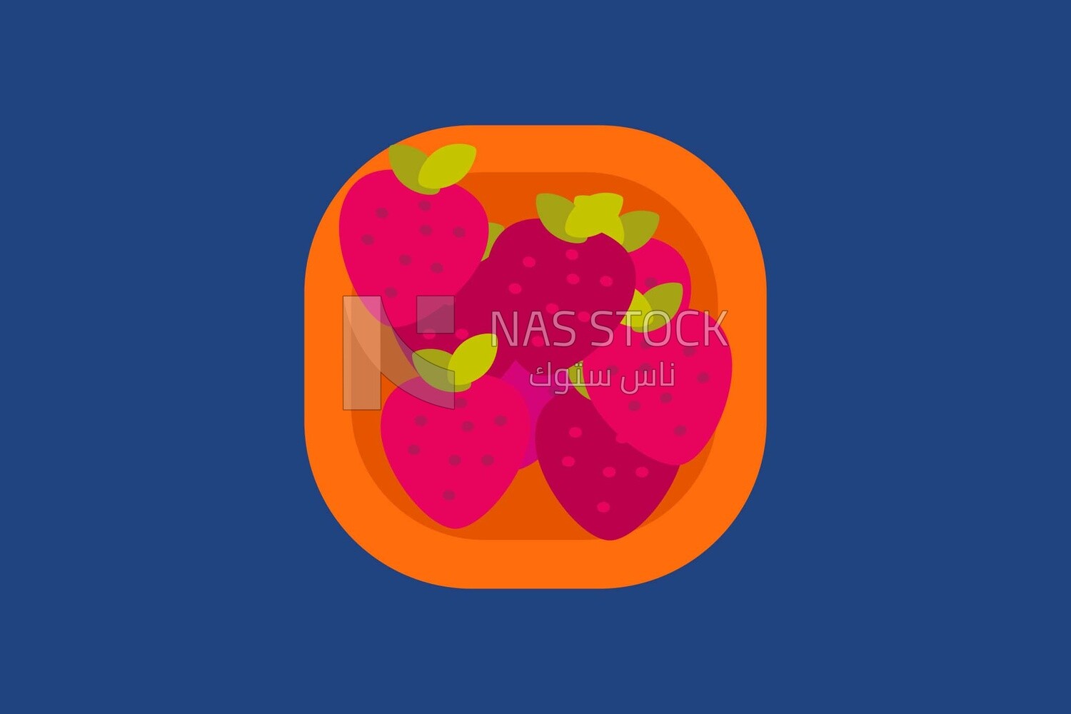 A plate of strawberries