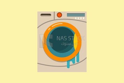 Washing Machine on a white background