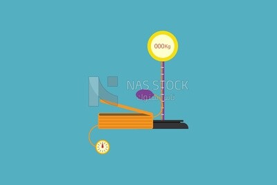 Blood pressure monitor with Balance weight on a pink background