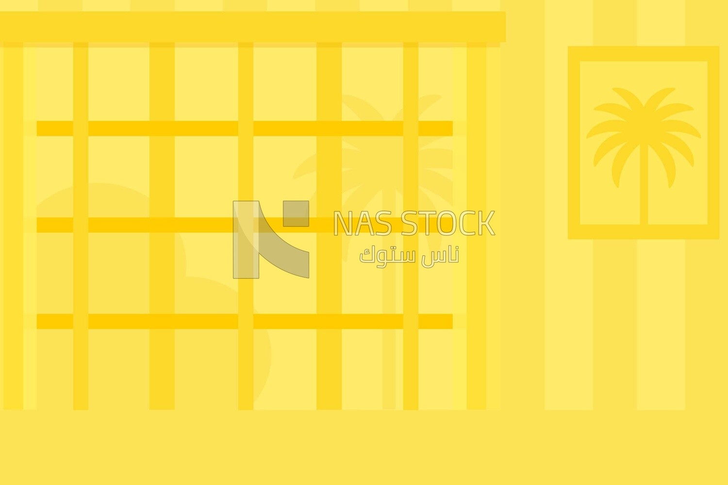 background for yellow wall with window