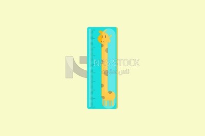 Growth ruler with giraffe