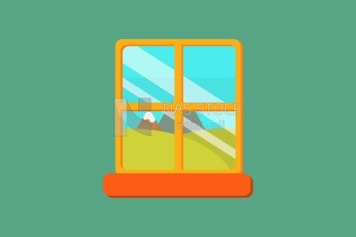 Window with an outside view
