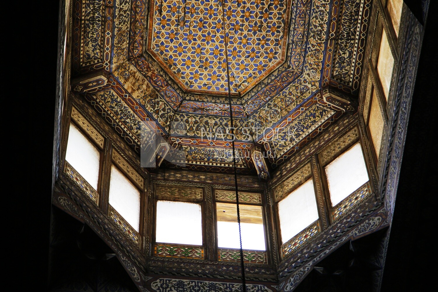 The ceiling of al-Rifai mosque, tourism in Egypt
