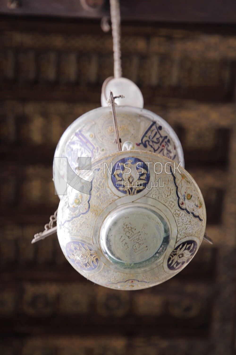 Hanging lamp in the Sultan Moayed Sheikh Mosque, tourism in Egypt