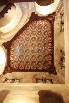 One  of the ceilings in the Mosque of Sultan Qalawun, History, Tourism in Egypt