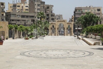 The entrance of the mosque-Madrasa of Sultan Hassan, Sultan Hasan complex, tourism in Egypt