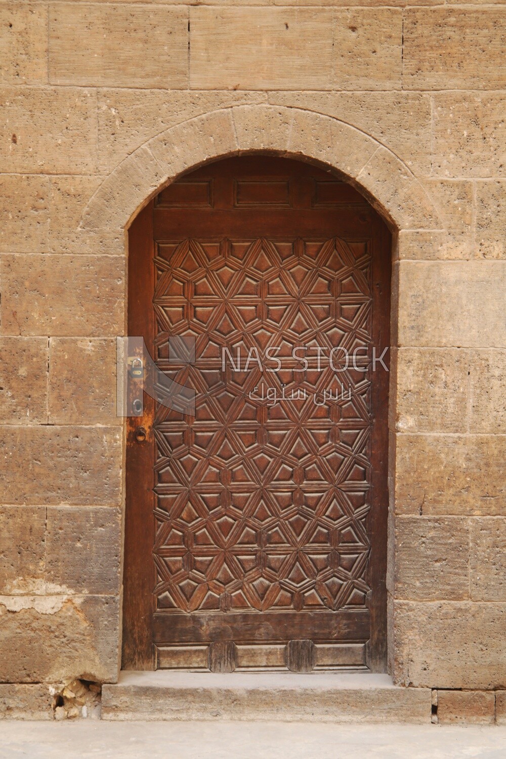 Wooden door in The house of Zeinab Khatoon, History, Tourism in Egypt