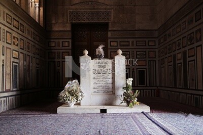 The tomb of King Farouk I in Al-Rifai Mosque opposite the Sultan Hassan Mosque and School