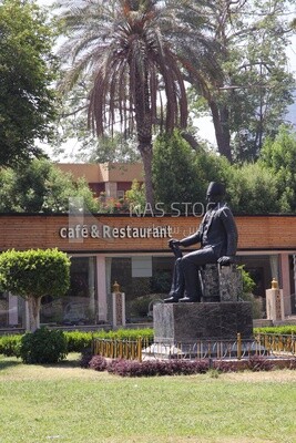 View of a statue in Al Horreya Garden, Nature