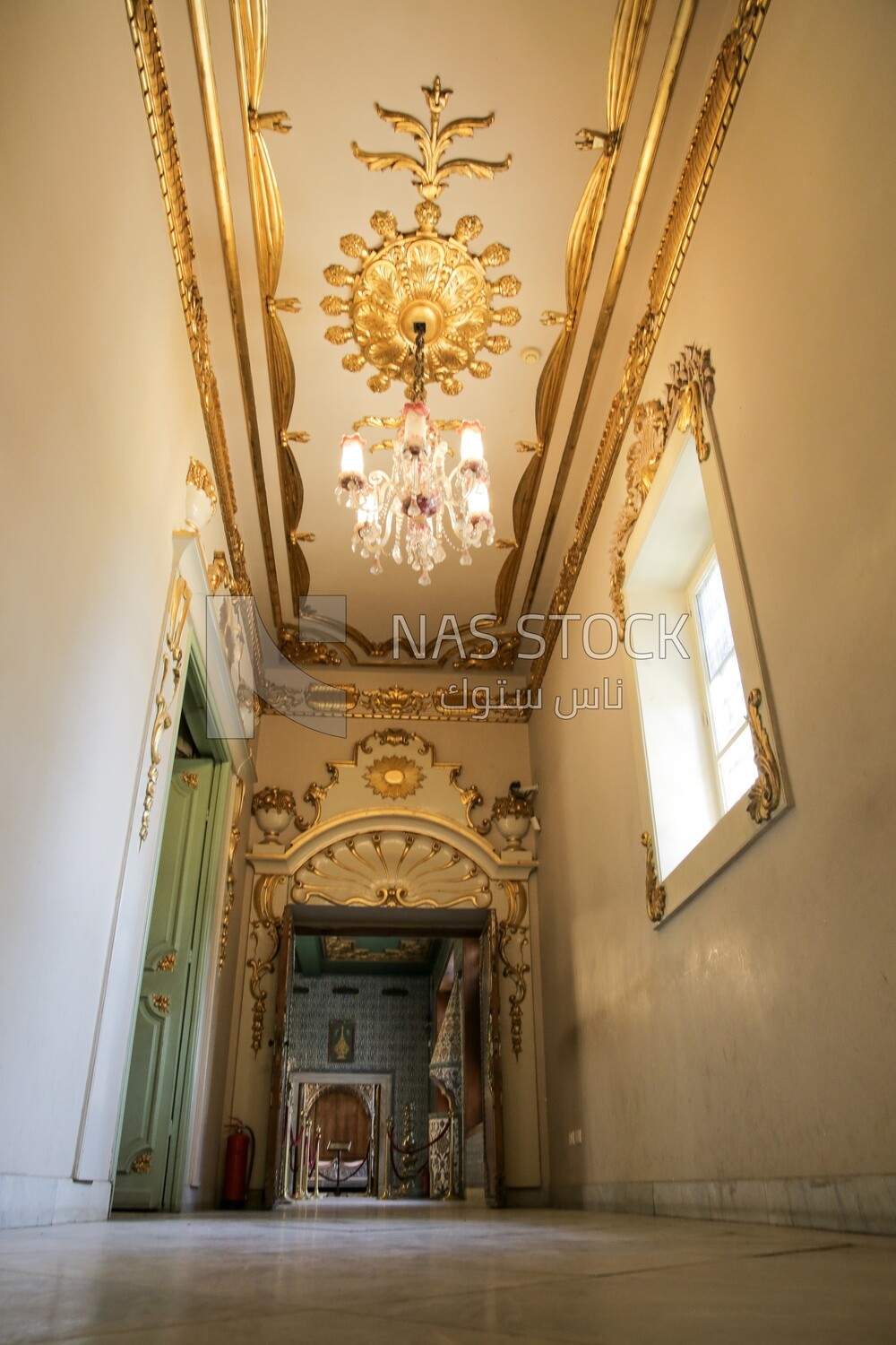 The ceiling of the corridor at Muhammad Ali&#39;s palace in Cairo, History, Ancient palace