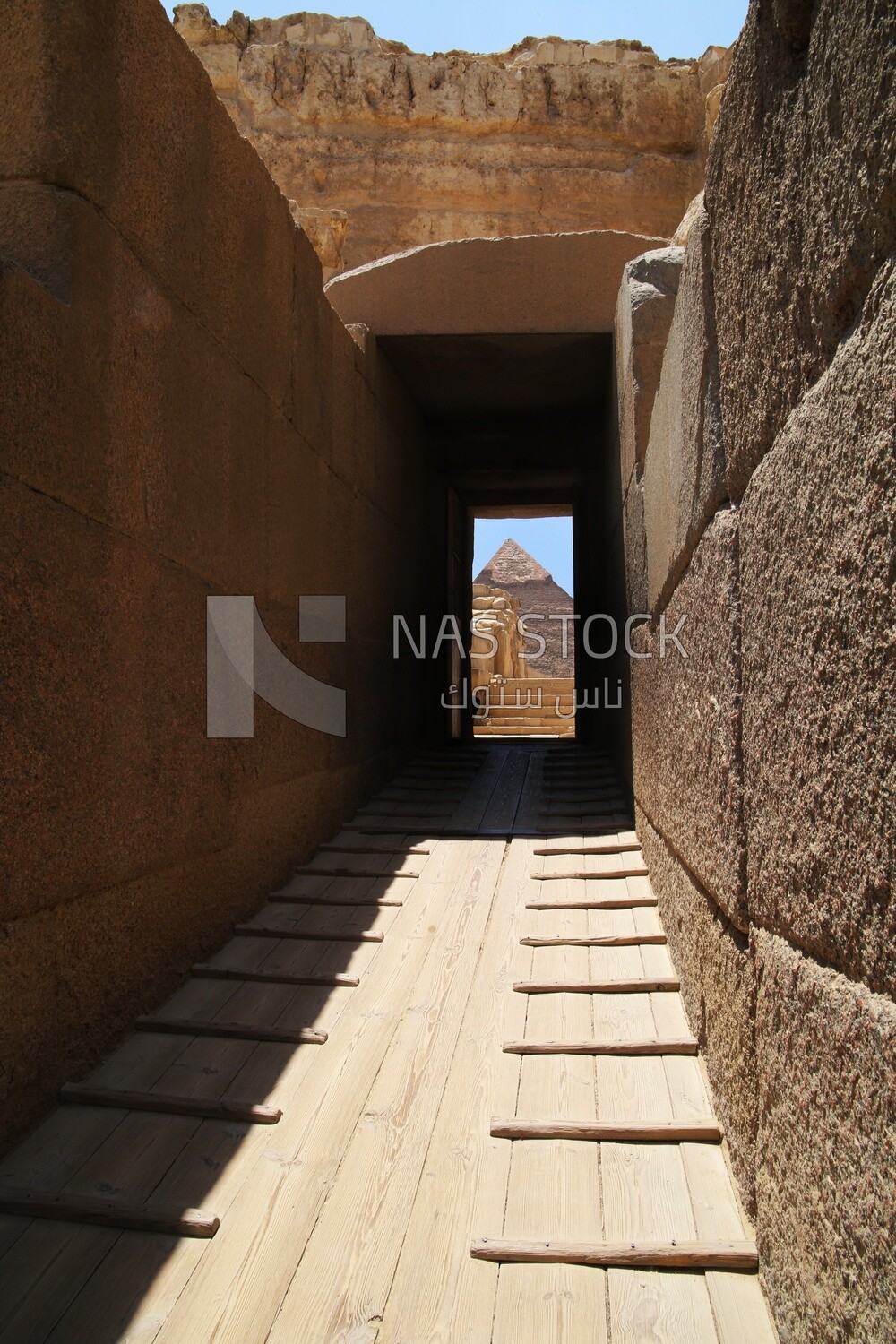 View of the Pyramid of Khafre in Giza, Tourism in Egypt, famous landmarks in Egypt