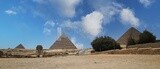 View of the Pyramid of Khafre in Giza, Tourism in Egypt, famous landmarks in Egypt