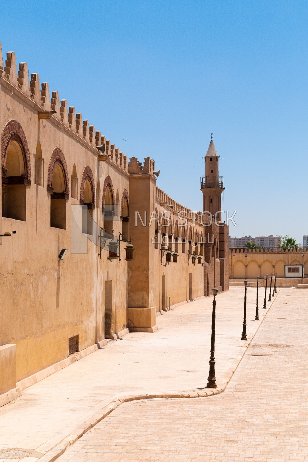 Arches Mosque of Amr ibn al-a&#39;as in Cairo, Tourism in Egypt, Famous landmarks in Egypt