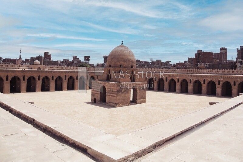 The Mosque of Ibn Tulun, the oldest mosque, is famed for its beautiful architecture, Tourism in Egypt, Famous landmarks in Egypt