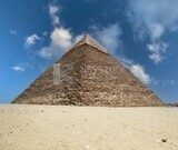 View of the Pyramid of Khafre in Giza, Tourism in Egypt, famous landmarks in Egypt