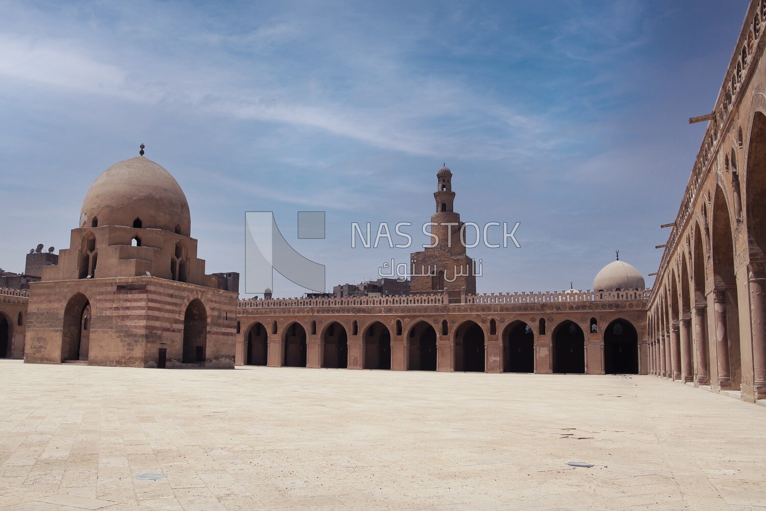 The Mosque of Ibn Tulun, the oldest mosque, is famed for its beautiful architecture, Tourism in Egypt, Famous landmarks in Egypt