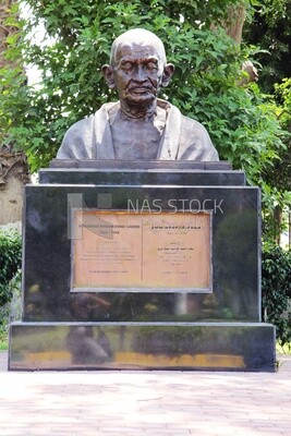 View of a statue in Al Horreya Garden, Nature