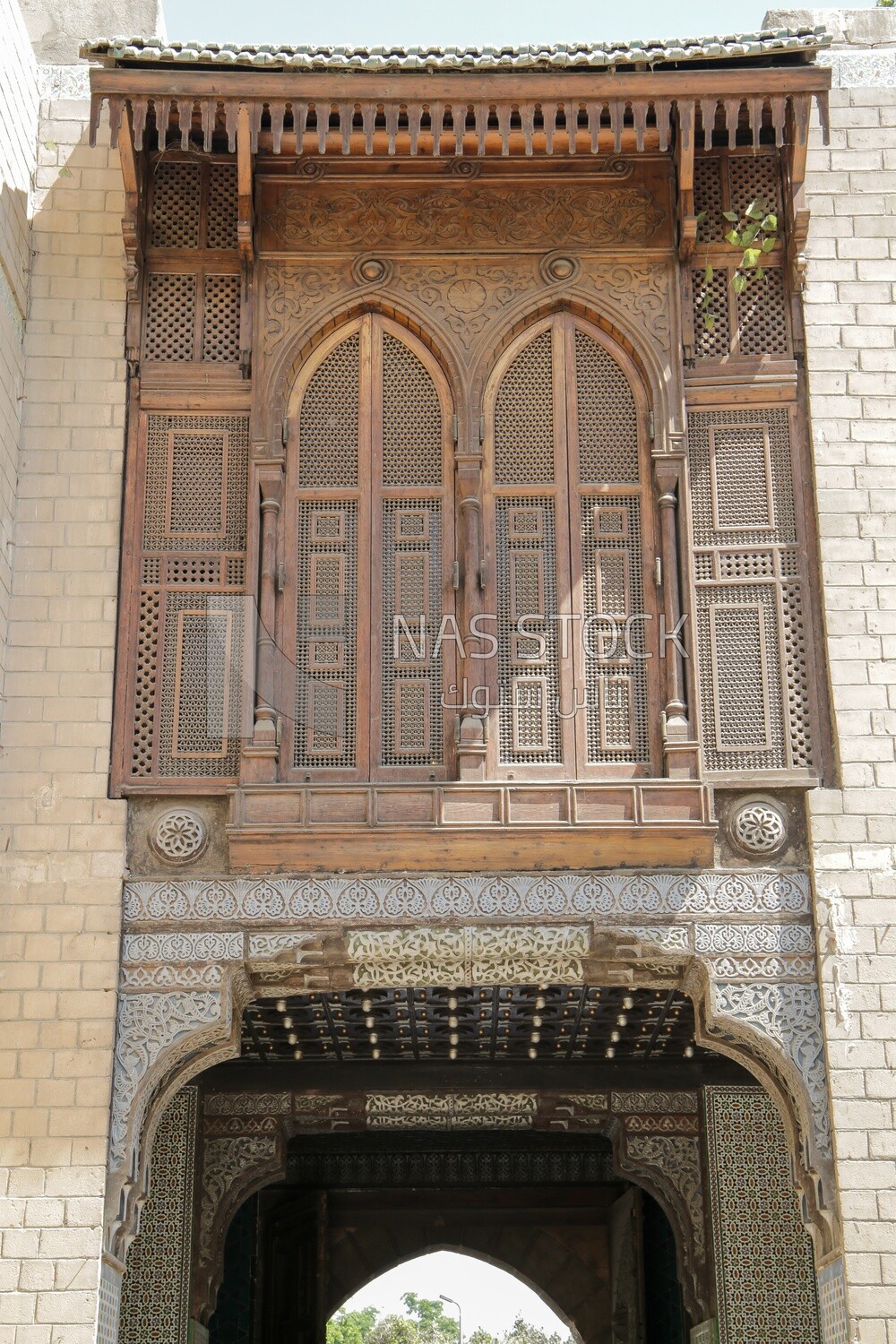 Islamic decoration on the windows of Muhammad Ali&#39;s palace, history, Ancient palace
