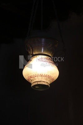 Lamp in Hammam Inal, a public bath built by Sultan Al-Ashraf Inal, El-Moez Street, Cairo, Egypt