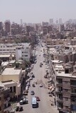 Top view of a street with cars