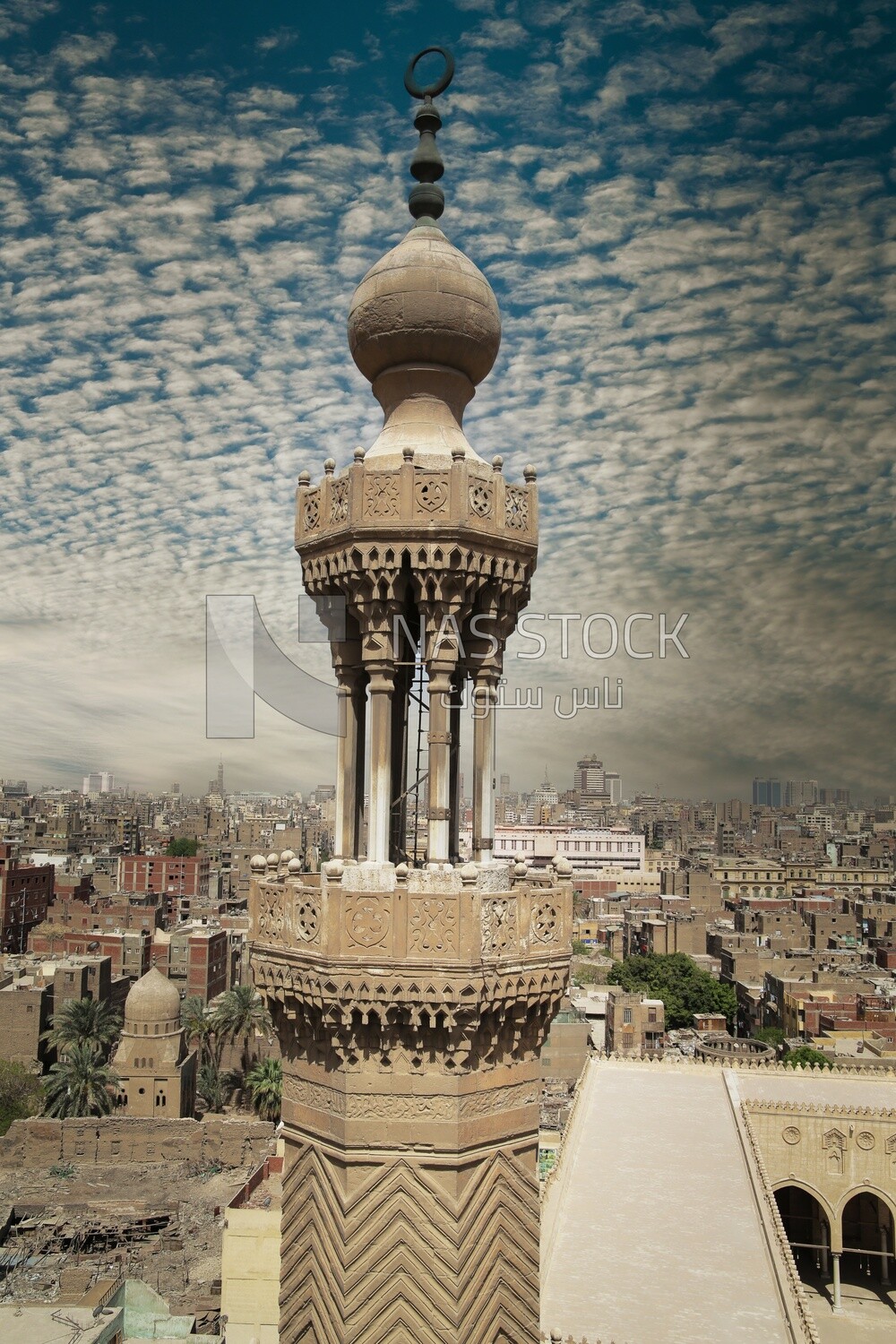 View From Minaret of Bab Zuweila Gate, Tourism in Egypt, famous landmarks in Egypt