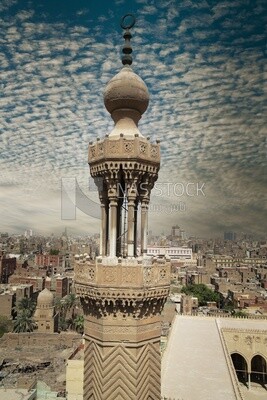 View From Minaret of Bab Zuweila Gate, Tourism in Egypt, famous landmarks in Egypt