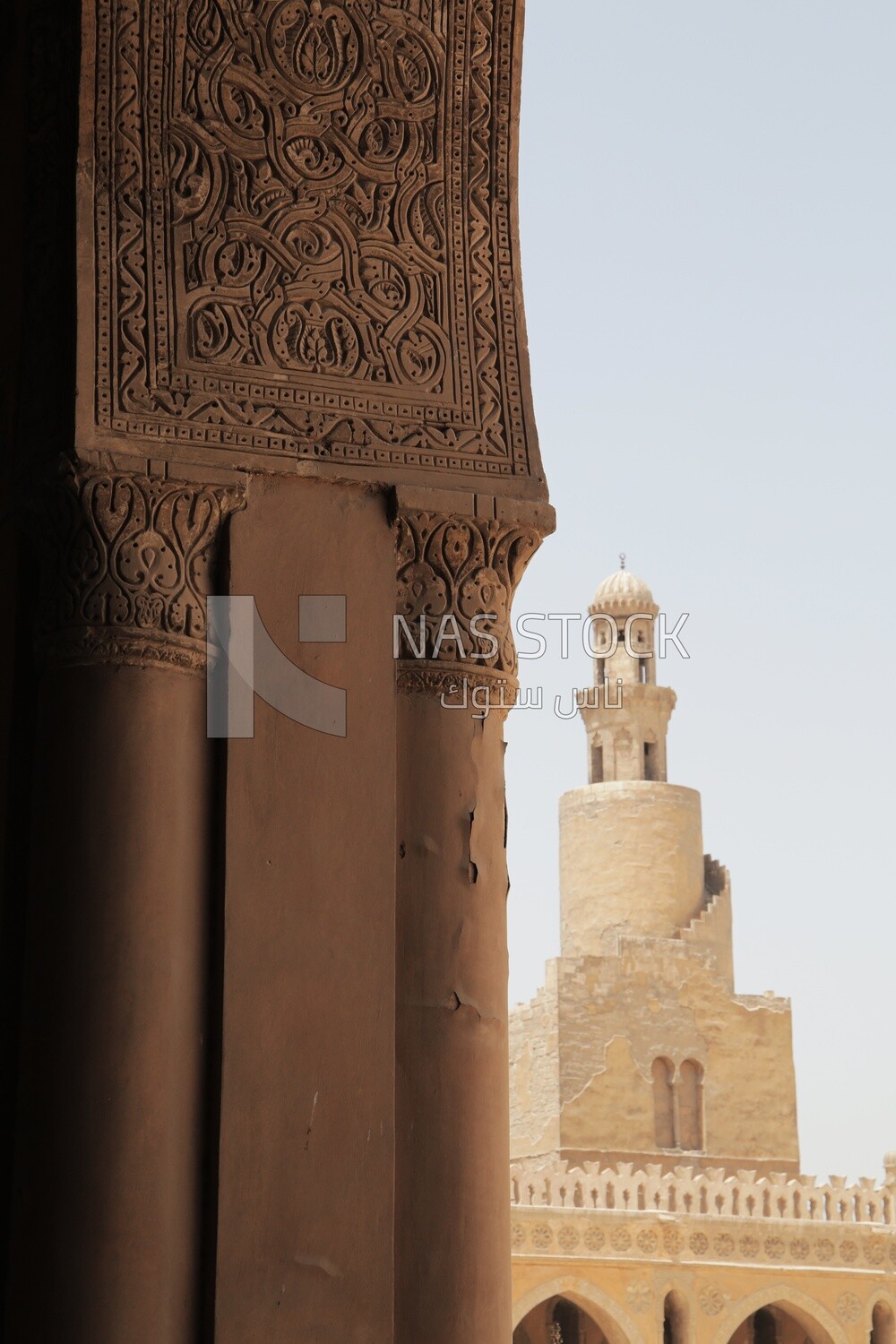 Arches of Ahmad ibn tulun mosque in Cairo, Tourism in Egypt, Famous landmarks in Egypt