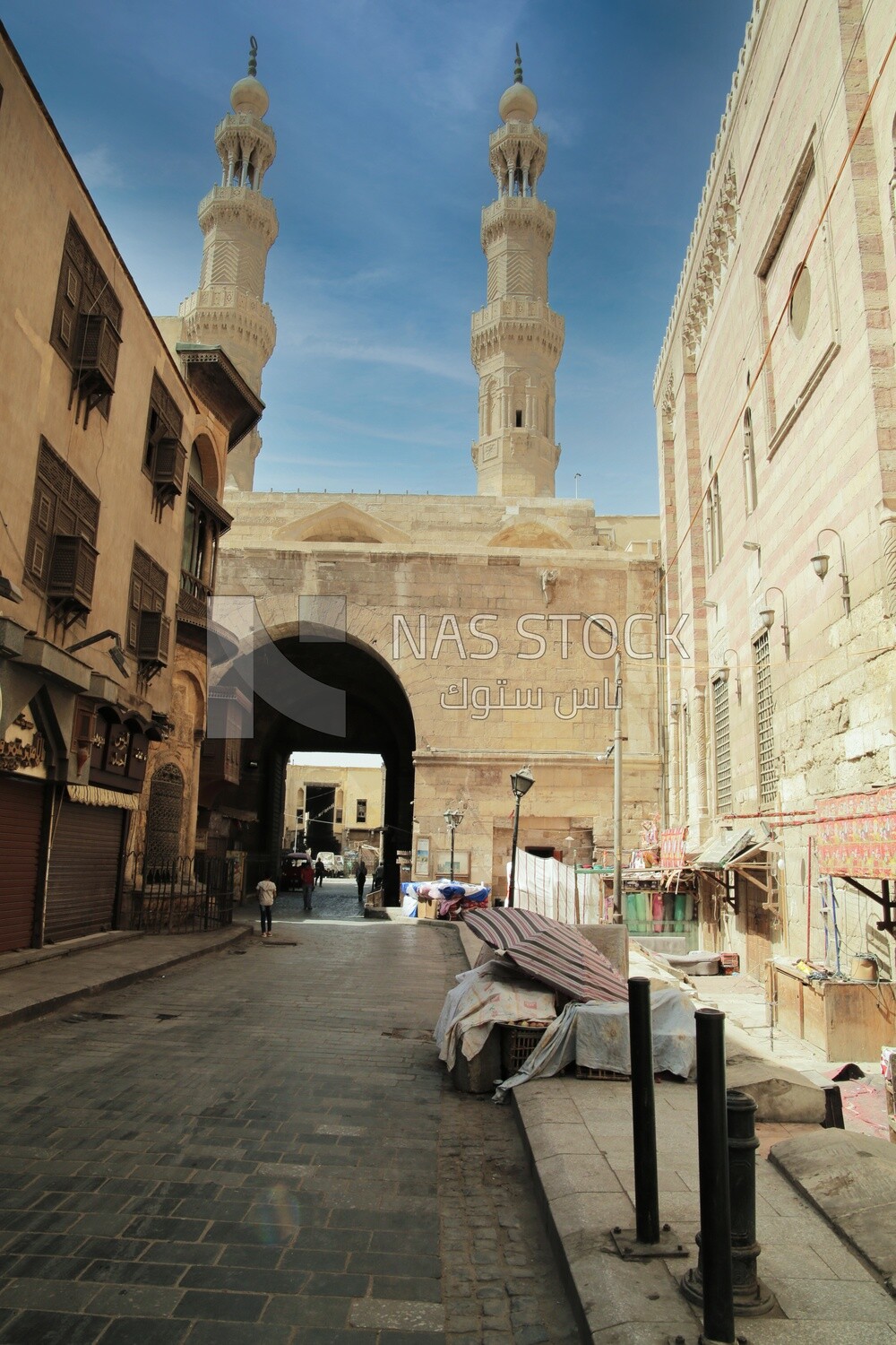 The medieval Gates of Bab Zuweila, Tourism in Egypt, famous landmarks in Egypt