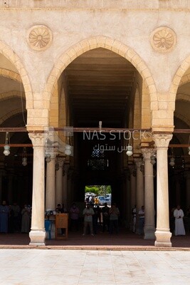 Arches Mosque of Amr ibn al-a&#39;as in Cairo, Tourism in Egypt, Famous landmarks in Egypt