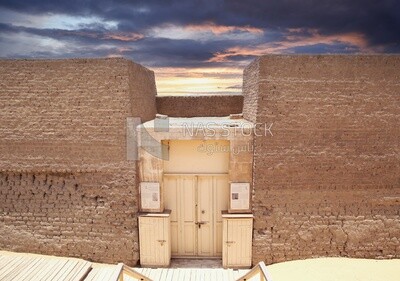View of Saqqara Cemetery, the largest group of ancient Egyptian tombs, Tourism in Egypt