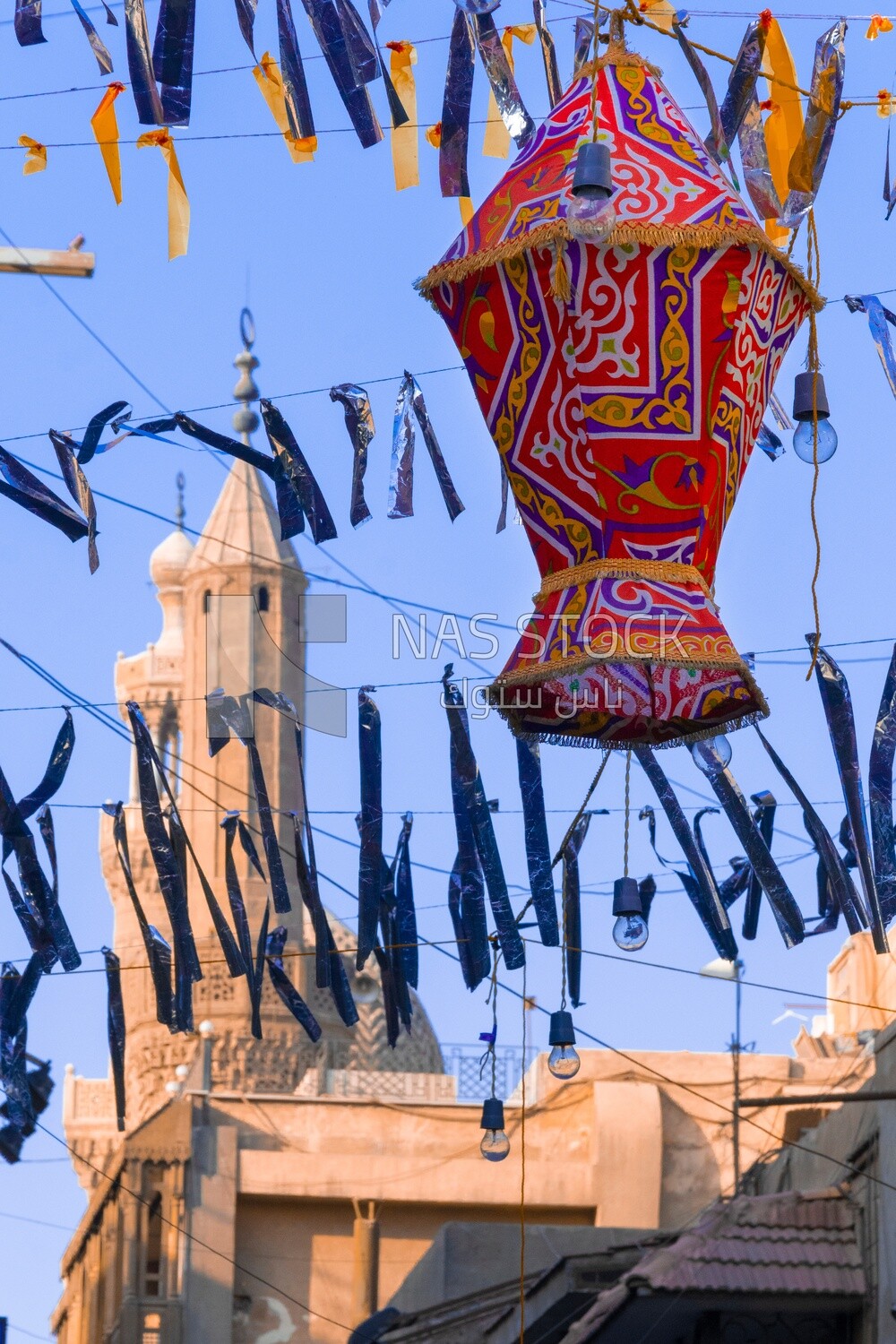 Hanging lantern on Al-Muizz Li-Din Allah in Fatimid Cairo