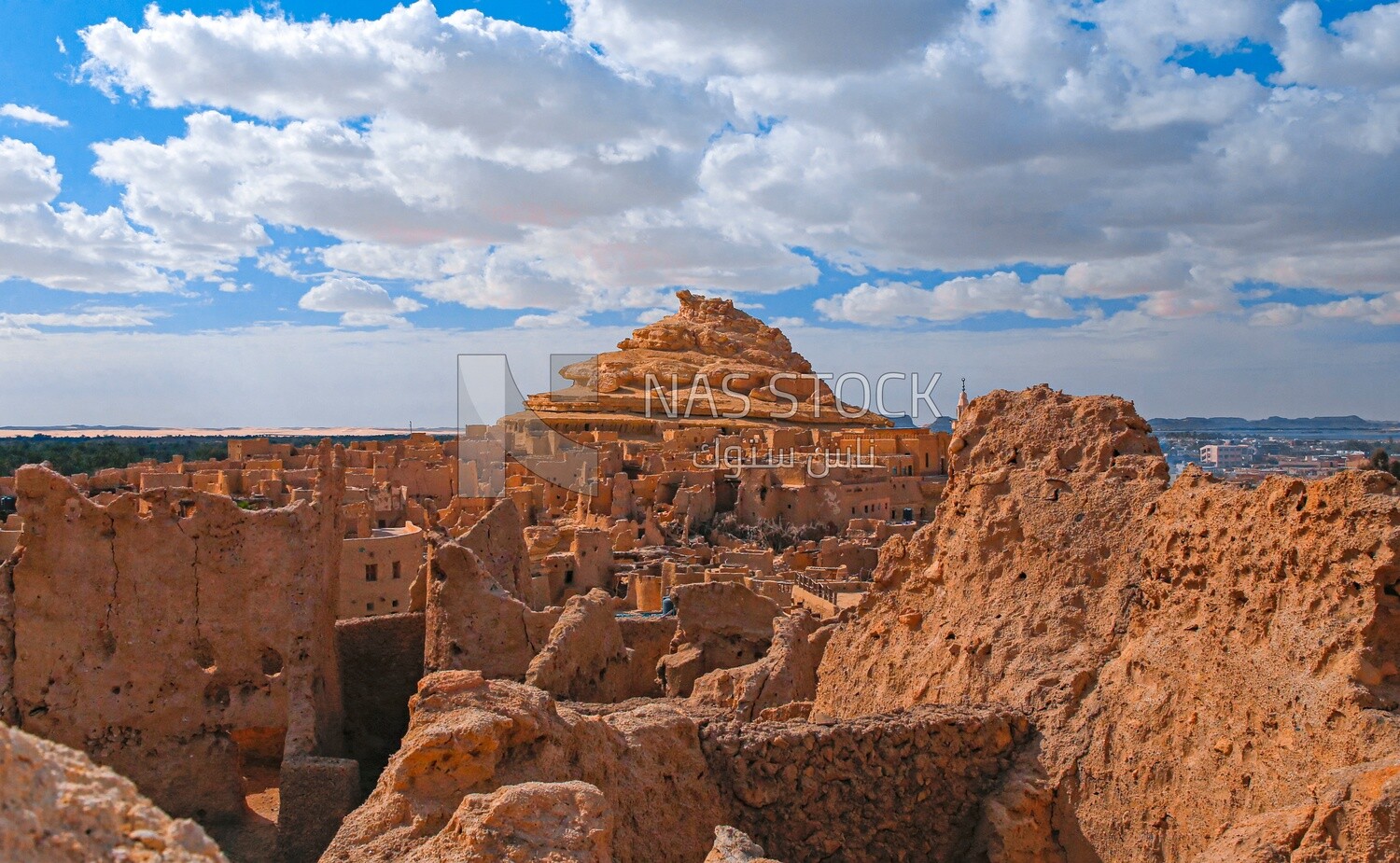 View of the Shali Fortress in Siwa Oasis, oasis in Egypt
