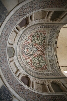 The ceiling of the Aqsunqur Mosque, Tourism in Egypt, Famous landmarks in Egypt