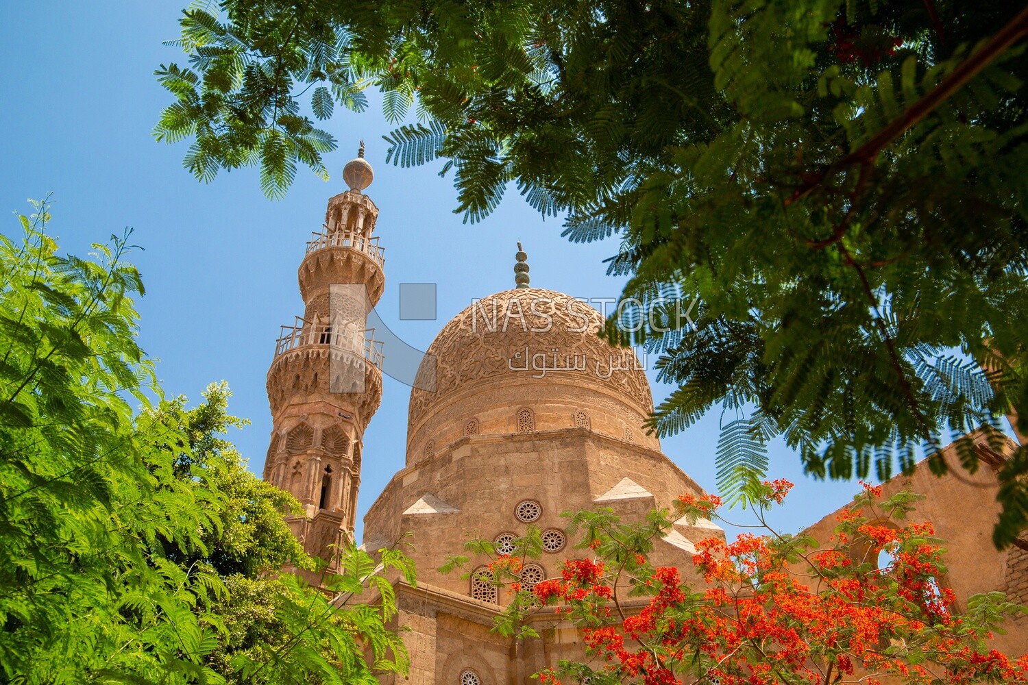 The dome of the Aqsunqur Mosque, Tourism in Egypt, Famous landmarks in Egypt