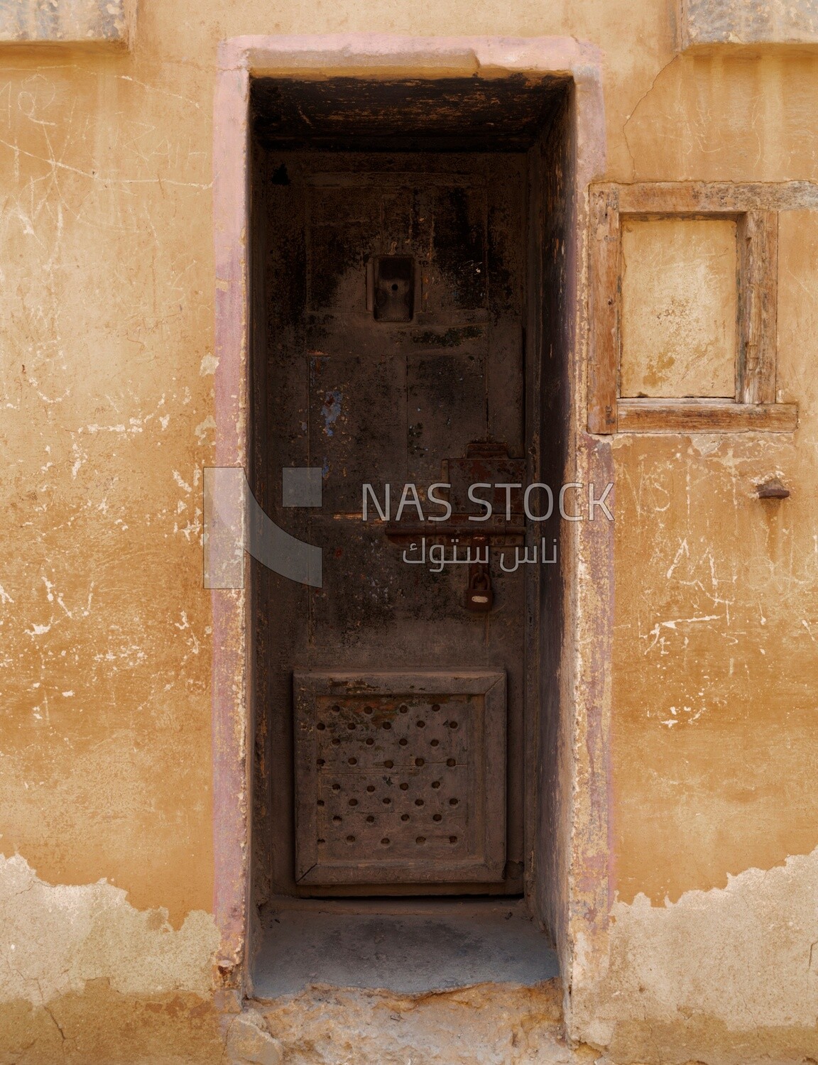 Iron door in the Citadel&#39;s prison museum