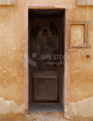 Iron door in the Citadel&#39;s prison museum