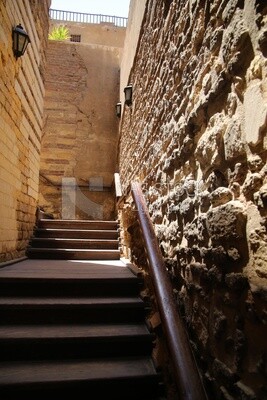 The stairs leading to the Beshtak Palace, History, Ancient palace
