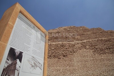 View of Saqqara Cemetery, the largest group of ancient Egyptian tombs, Tourism in Egypt