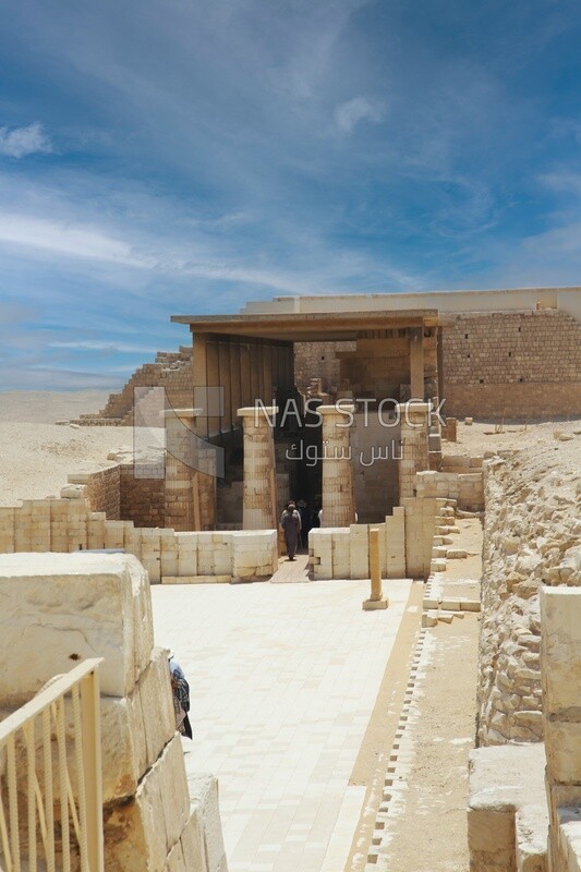 Ribbed columns in the hypostyle hall of Zoser&#39;s funerary complex Saqqara