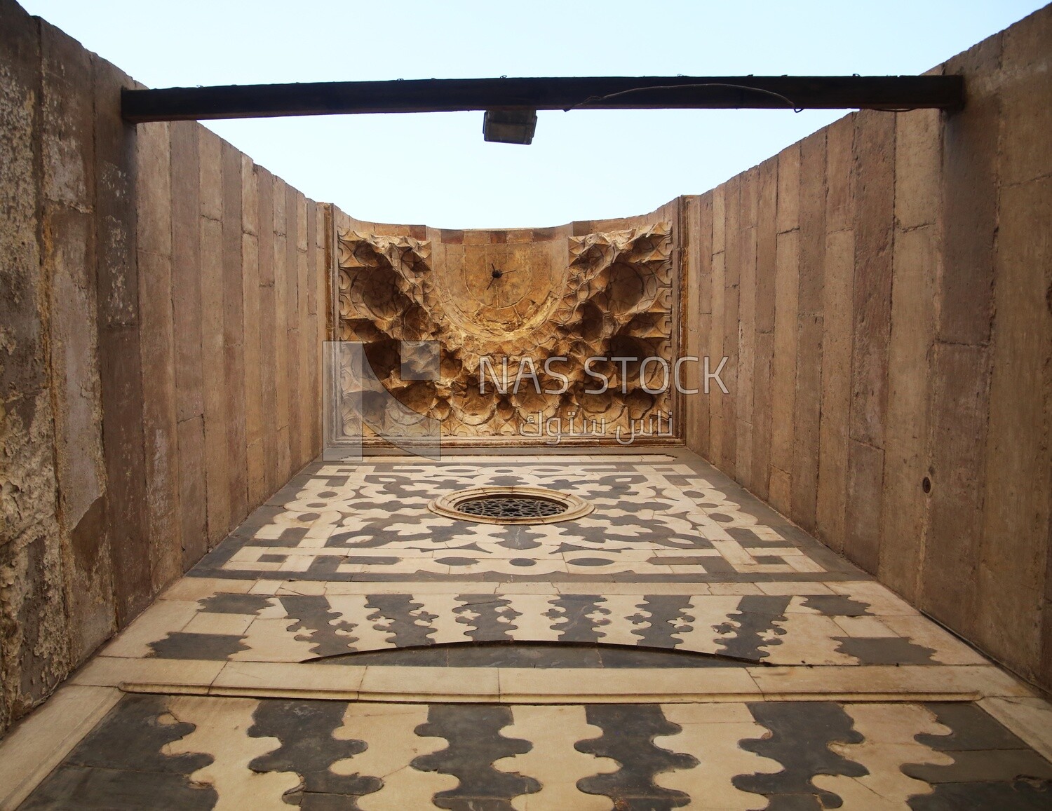 The ceiling of the Mosque-Madrasa of Sultan Barquq, tourism in Egypt,  El-Moez Street, Cairo, Egypt