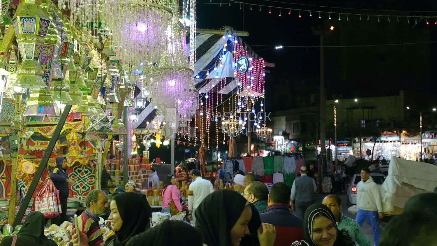 Ramadan reception atmosphere in Sayeda Zeinab  Cairo, Egypt