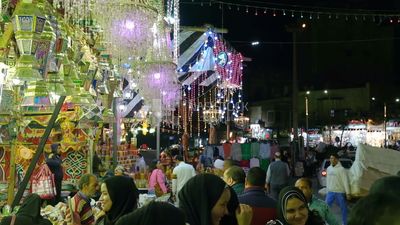 اجواء استقبال رمضان بحى السيدة زينب فى القاهرة , اجواء رمضانية , احتفالات رمضان , مصر