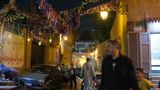 People walking in the street, Ramadan Kareem