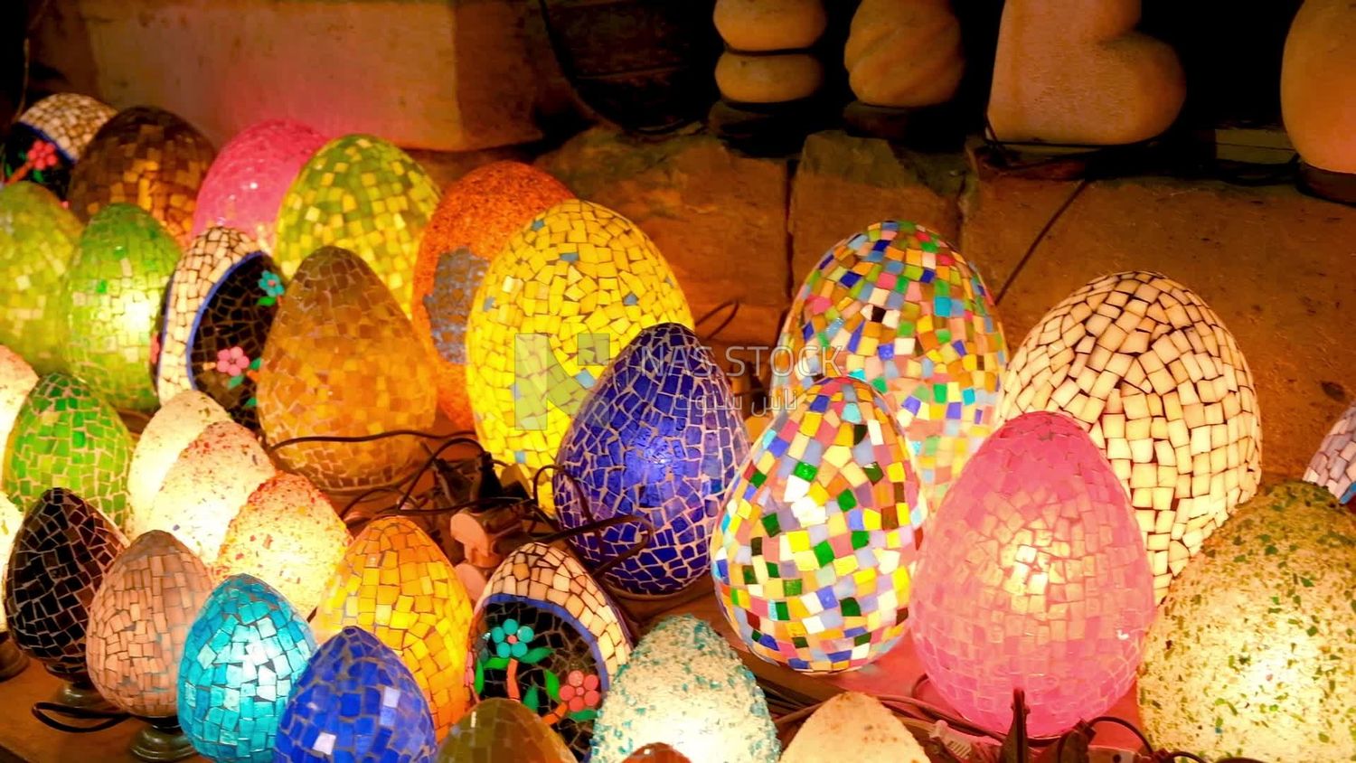 Collection of ceramic lamps