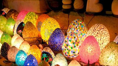 Collection of ceramic lamps