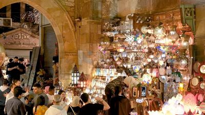 Lights shop in Al Moez street, street, decorations, Ramadan Kareem