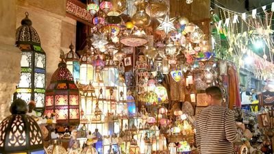 Lights shop in Al Moez street, street, decorations, Ramadan Kareem